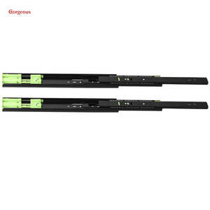 Glissières de guidage de chambre à coucher à prix réduit de 20 pouces Glissière de tiroir d'armoire à roulement à billes à fermeture douce - Product Image 5