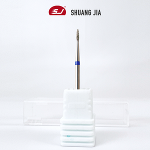 Mata Bor Kuku SHUANGJIA Semua Ukuran Bentuk Api Berlapis Intan untuk Mesin Manikur Elektrik dan Persiapan Kuku Akrilik - Product Image 3