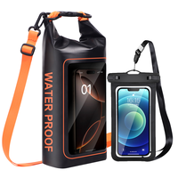 Prix de gros : Sac étanche 2L et sac étanche pour téléphone portable IPX8, ensemble de sacs étanches en PVC personnalisés pour SUP, natation, navigation de plaisance