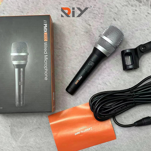 XINMING PMX200 Portable Dynamic Wired Microphone Professional Studio Karaoke Microphone for KTV Singing