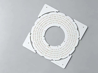 PCB LED circulaire en aluminium sur mesure OEM, épaisseur 1,2 mm, cuivre plaqué 35 μm, PCB à âme métallique pour éclairage de plafond / éclairage industriel
