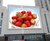 Écran LED numérique extérieur P8 10x10 LED fixe pour mur de bâtiment, affichage dynamique IP65 pour centre commercial