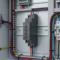 Module de relais temporisé multifonctionnel sur rail DIN, interrupteur de temporisation AC/DC 24-240V, faible consommation, OEM ODM FCT18-A1