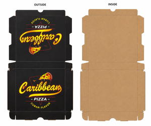 Boîtes à pizza noires de qualité supérieure, design personnalisé, en carton ondulé, écologiques, recyclables, pour la livraison à emporter, pour restaurants - Product Image 3