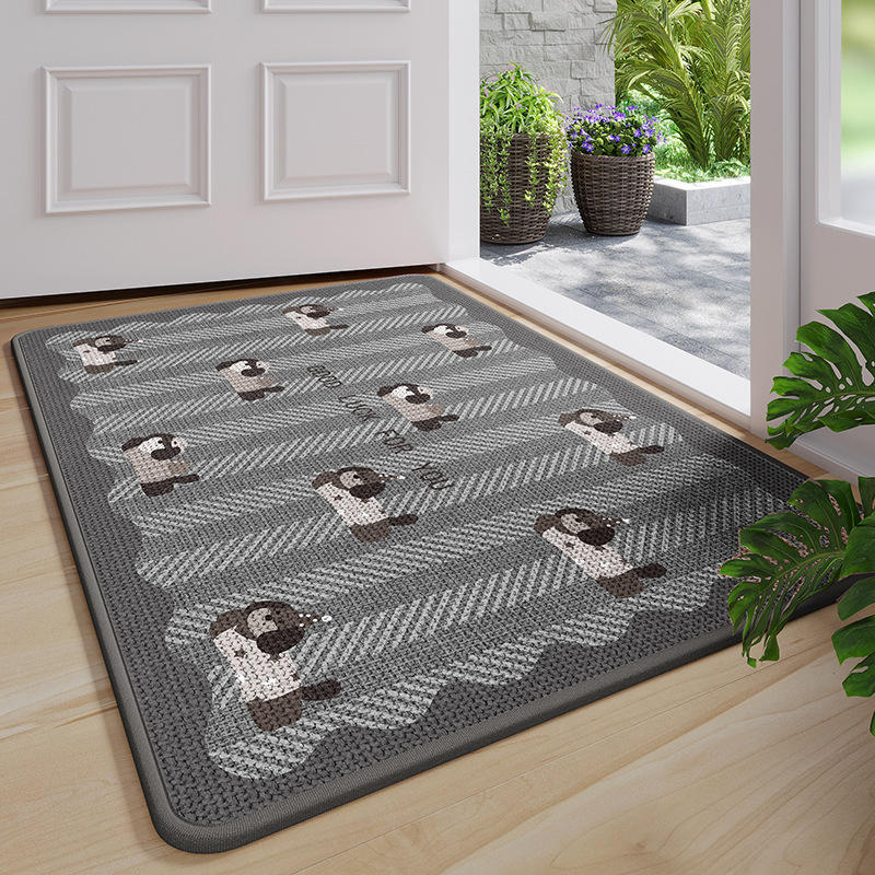 Base en caoutchouc Salis - séquence rayée gris