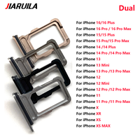 Bandeja para Doble Tarjeta SIM para iPhone 17 16 16E 15 14 Plus 13 12 Mini 11 Pro X XR XS Max Soporte Adaptador de Tarjeta Sim Repuestos al por Mayor
