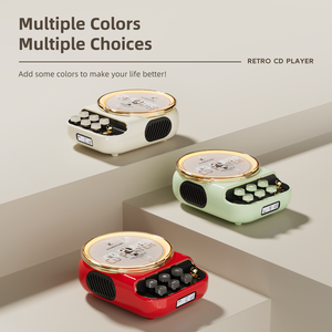 KUANGXIANG 2025 Gadgets pour la maison <span class=keywords><strong>Lecteur</strong></span> <span class=keywords><strong>CD</strong></span>/DVD/VCD portable tendance avec lampe respiratoire Bluetooth 5.3 Radio FM et fente pour carte TF - Product Image 2