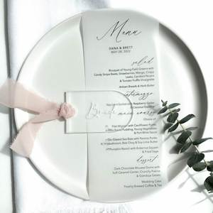 Emblemas Personalizados de Acrílico Grabados con Láser, Cintas para Decoración de Bodas, Tarjetas con Nombres para Fiestas, Letreros Reservados, Marcapáginas - Product Image 3