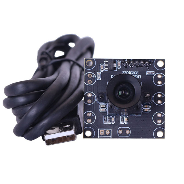 1MP H65 Usb Industrial Camera Module 2.9mm 90Degree Distortionless HD Infrared 1/3" Android USB for PCBA