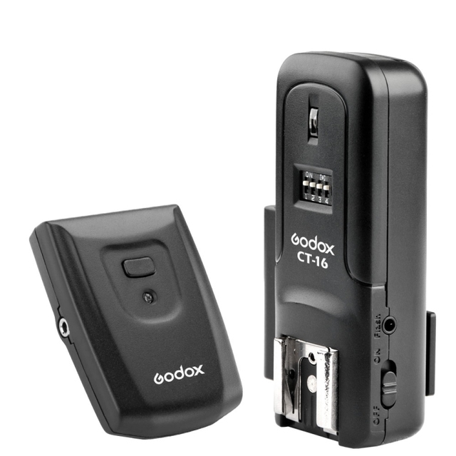 Camera Accessories Godox CT-16 Flash Trigger Transmitter + Receiver Set (Black)  for Camera