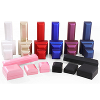 Boîte à bijoux, choix de couleurs multiples, logo personnalisé, boîte à bijoux en cuir, écologique, grande boîte d'emballage pour collier avec lumière LED