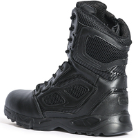 Prix usine bottes tactiques noires pour hommes femmes cuir antidérapant et respirant cheville chaussures de randonnée pour la randonnée en plein air