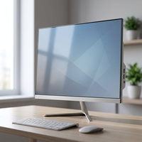 PC Desktop All-in-One Kompak 22 inci, Sistem Komputer Terintegrasi Hemat Biaya untuk Bisnis & Rumah Tangga, Intel i3/i5