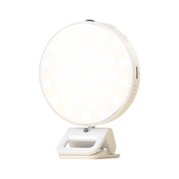 Lampe d'appoint à clipser pour téléphone, selfie, vlog, diffusion en direct, maquillage, appel vidéo – Pliable, portable, rechargeable, lumière à couleur réglable
