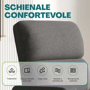 Poltrona Reclinabile Dream con Poggiapiedi Manuale 74x77x110 Cm, Sedia in Tessuto dal Design Robusto - Product Image 4