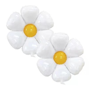 Ballon d'usine <span class=keywords><strong>prix</strong></span> ballons de tournesol mignons pour la décoration de fête d'anniversaire pour enfants feuille marguerite sourire ballon - Product Image 2