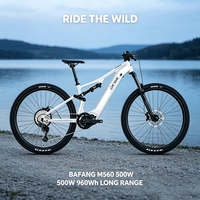 Bicicleta Eléctrica de Montaña FLM EM7-Elite E-MTB 500W Bafang M560 con Suspensión ROCKSHOX, Frenos TEKTRO de 4 Pistones, MAXXIS 29er Enduro VTT