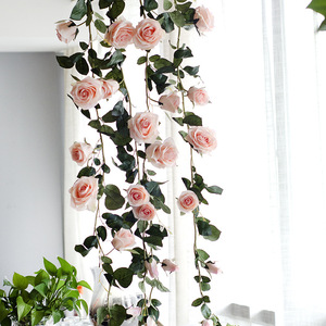 ดอกกุหลาบปลอม Lofen Flora Rose Vines ขนาด 180 ซม. สำหรับตกแต่งเพดานงานแต่งงาน - Product Image 1