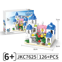 JKC7627 Mini Triangle Maison MOC Bloc 155pcs Petites Particules Pièces Enfants Unisexe Assemblage Bloc de Construction Jouet Ensemble Juguete Vente en Gros