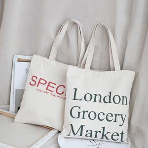 Sac fourre-tout en toile de coton du fabricant, sac à main uni vierge avec poignée colorée, sac de courses et cadeaux recyclable et écologique - Product Image 5