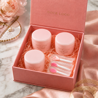 Ensemble de soins pour les lèvres vegan bio de haute qualité, trio de soins pour les lèvres, gommage, masque, baume, hydratant, exfoliant, réparateur, lèvres lisses, coffret cadeau