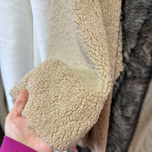 Botas altas de mujer con forro de piel grueso, tacones finos, estilo holgado para invierno, punta cuadrada, parte superior plisada, botines largos - Product Image 6