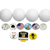 Marqueur de balle de golf personnalisé livraison rapide marqueur de balle de golf magnétique en gros avec jeton de poker magnétique