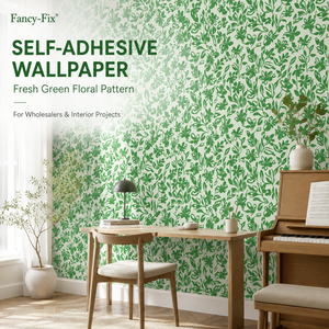 Peel and Stick Papier peint vert pour mur Papier peint auto-adhésif pour chambre décor salle <span class=keywords><strong>de</strong></span> bain étanche - Product Image 1