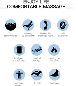 Silla de masaje para el cuidado del cuerpo, sillón Popular con rodillos para los pies, masaje musical - Product Image 6