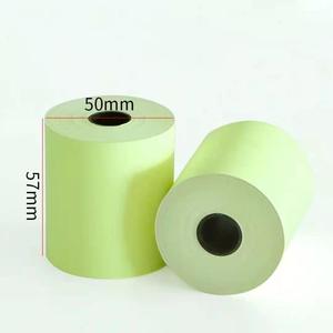 Prix usine <span class=keywords><strong>57</strong></span>*35 <span class=keywords><strong>2</strong></span> 1/4 pouces papier thermique jaune 3 1/8 rouleau de papier thermique <span class=keywords><strong>57</strong></span>*50 rouleau de facture de couleur - Product Image 4