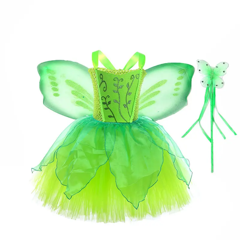 아이 생일 볼 가운 할로윈 요정 드레스 공주 나비 요정 코스프레 의상