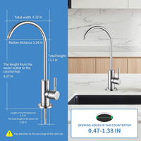 Meilleures ventes : Purificateur d'eau à osmose inverse pour robinet de cuisine, accessoires de purificateur d'eau RO pour robinet, vente en gros
