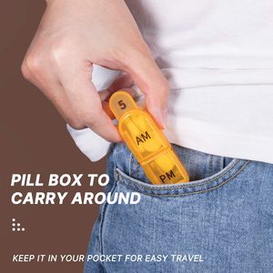 Organizador de Pastillas Mensual Daviky, Caja de Medicamentos Libre de BPA para Vitaminas y Suplementos, 30 Días, AM/PM, Dos Vez Diario - Product Image 4