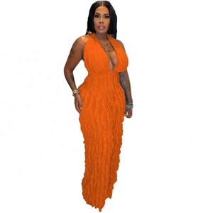 Nuova Tuta Sexy da Donna a Vita Alta con Motivo a Onde, <span class=keywords><strong>Abbigliamento</strong></span> Primaverile ed Estivo di Tendenza - Product Image 3