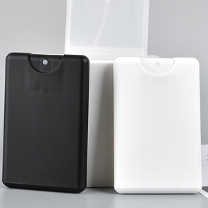 Prêt Stock 20 ml Plat Forme Carrée Bouteille De Parfum Blanc Transparent Noir Pas Cher 20 ml En Plastique Carte De Crédit Vaporisateur - Product Image 6