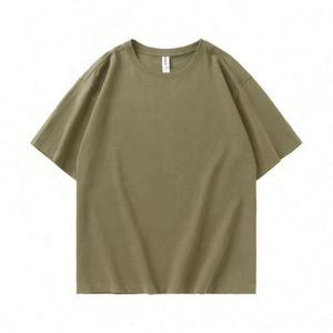 T-shirt uni en coton tricoté 100 % pour homme, prix usine, MOQ 20 pièces, personnalisable avec logo, idéal pour le streetwear - Product Image 3