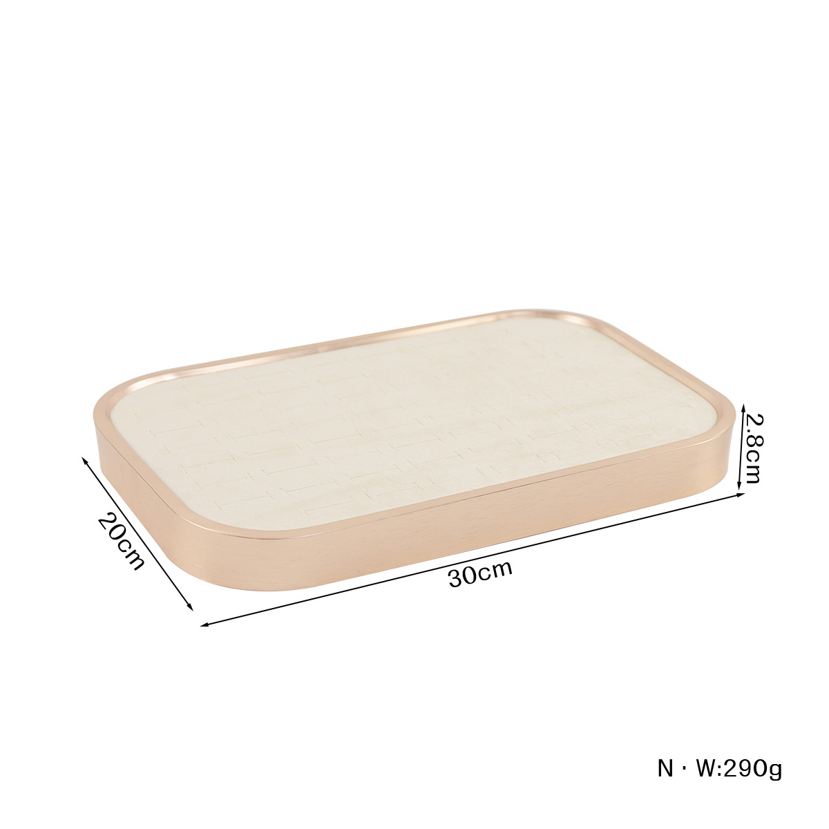 Vassoio per anelli 60-bit Oro+Beige