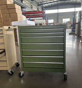 Carrito Metálico para Barbería, Gabinete de Almacenamiento de Herramientas, Gabinete de Acero Resistente con Ruedas y Cajones para Taller - Product Image 4