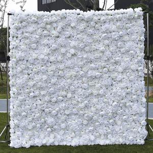 Decorative Wall Flower Wedding <b>Artificial</b> Silk Panel Backdrop Rose Flower Wall for Wedding Party Decoration - Product Image 2