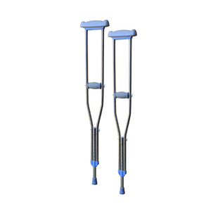 Muleta ajustable para axilas de aleación de aluminio con altura regulable para uso doméstico - Product Image 1