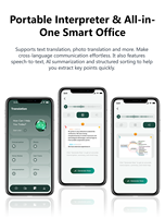 Anneau intelligent AI avec enregistreur vocal, traduction en temps réel, suivi des signes vitaux, modes multisports, contrôle de la caméra à distance