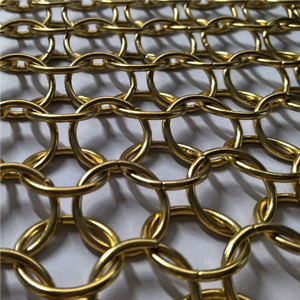 Paravent en maille de chaîne en acier inoxydable 304 316, rideau à anneaux, séparateur de pièce, taille personnalisée, couleur or argent, design intérieur - Product Image 5