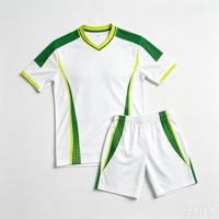Maillot de football en gros, ensemble uniforme de football imprimé par transfert thermique, respirant, anti-bactérien, pour homme adulte