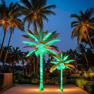 Mới ngoài trời trang trí 6 mét Kích thước khổng lồ thương mại nhân tạo LED dừa cây cọ lễ hội <span class=keywords><strong>Motif</strong></span> với IP65 đánh giá - Product Image 1