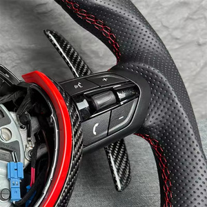 Volante Personalizado de Fibra de Carbono y Cuero Perforado para BMW Serie 3, 5, M3, M5, M6, F10, F20, F30, F90, F01, F02, E90, E60, Superventas - Product Image 4
