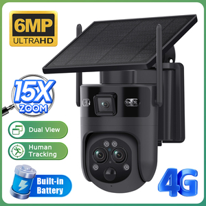 Çiftlik çiftlik için yeni 15X Zoom 4G güvenlik kamera HD renk gece görüş IP65 su geçirmez güneş akülü uzaktan izleme - Product Image 2