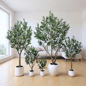 Arbre d'<span class=keywords><strong>olivier</strong></span> en plastique multi-tiges de qualité supérieure, écologique, durable, conçu pour une utilisation permanente en intérieur et en extérieur, pour la maison, le jardin, le bureau, les mariages - Product Image 3