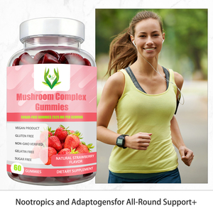 Gomitas de Complejo de Hongos de Marca Privada OEM/ODM, Sabor Fresa, Sin Azúcar, Apoya el Sistema Inmunológico con 10 Hongos - Product Image 6