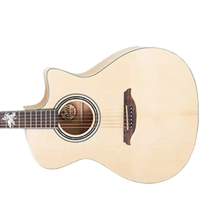 Gitar Akustik Folk Cutaway GAC-15E, Body Mahoni, Neck Maple, Fingerboard Rosewood, 6 Senar, Instrumen Kayu Poles - Product Image 2