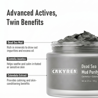 Vente en gros de masque de boue de la mer Morte avec extrait de calendula, huile d'amande, nettoyage en profondeur, traitement des pores pour le visage